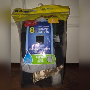 New Hanes Boys' Boxer Briefs - Black, Gray, Camouflage
